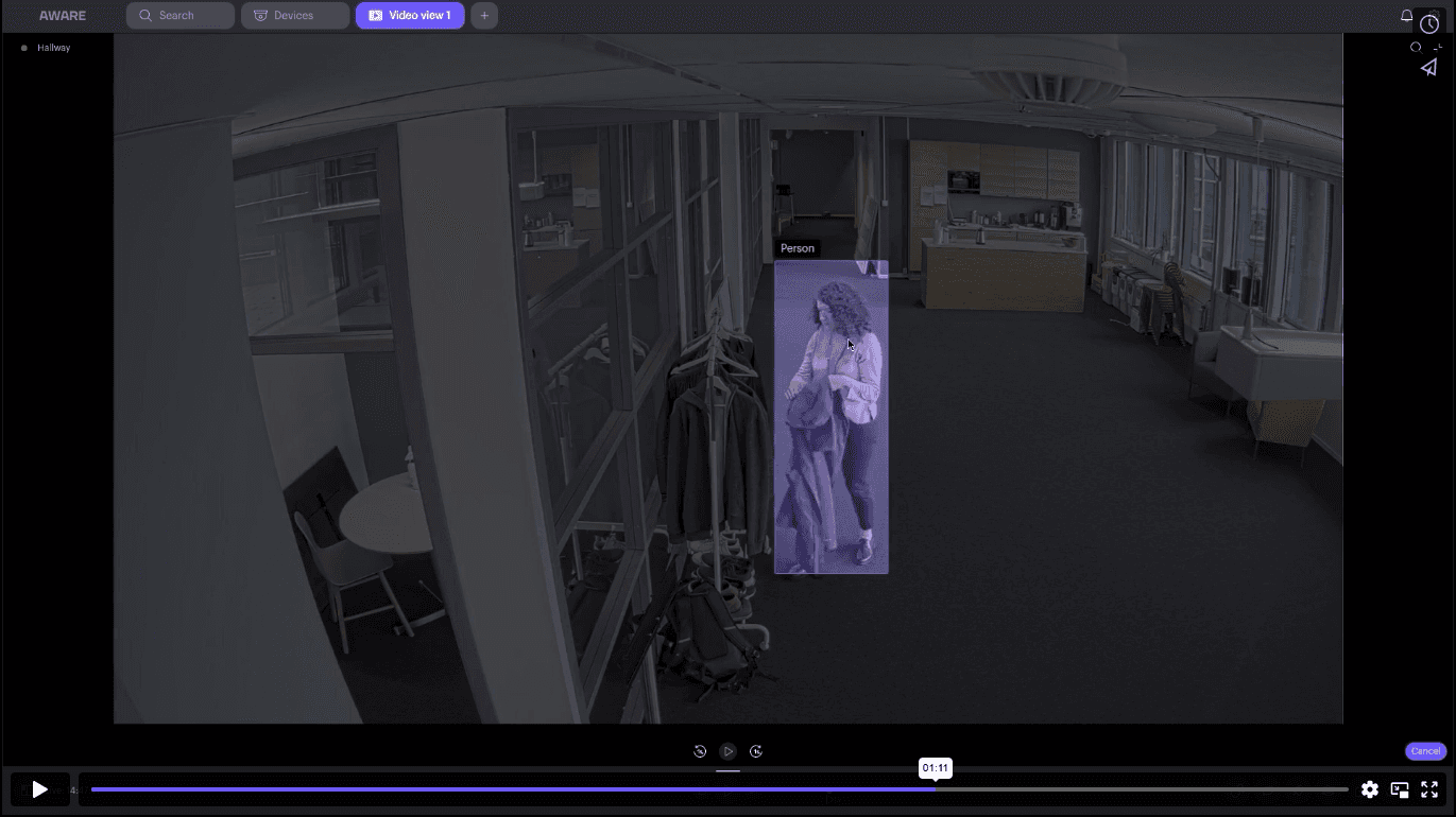 Security footage - identifying a woman